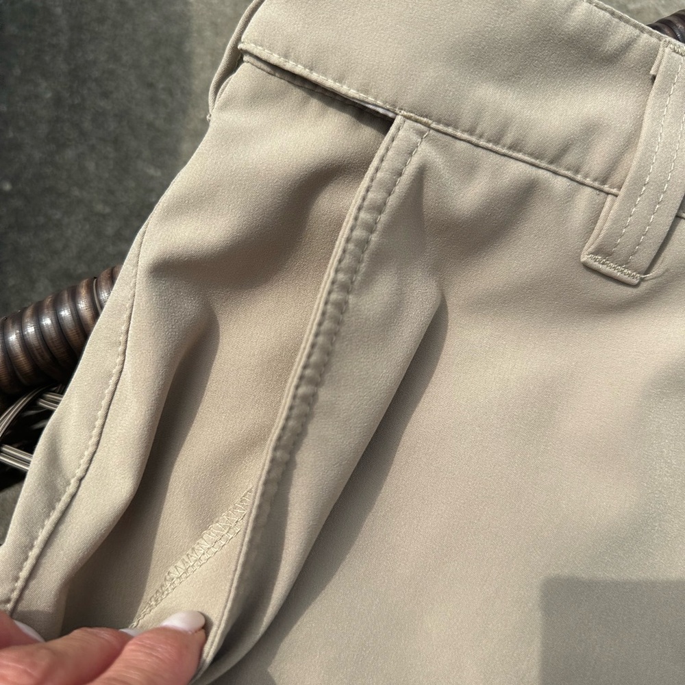 Huk Men's Khaki Flat Front Shorts - Picture 3 of 6